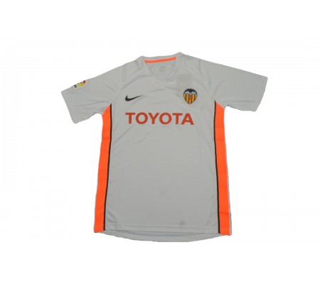 Valencia 06/07 Home White Soccer Jersey